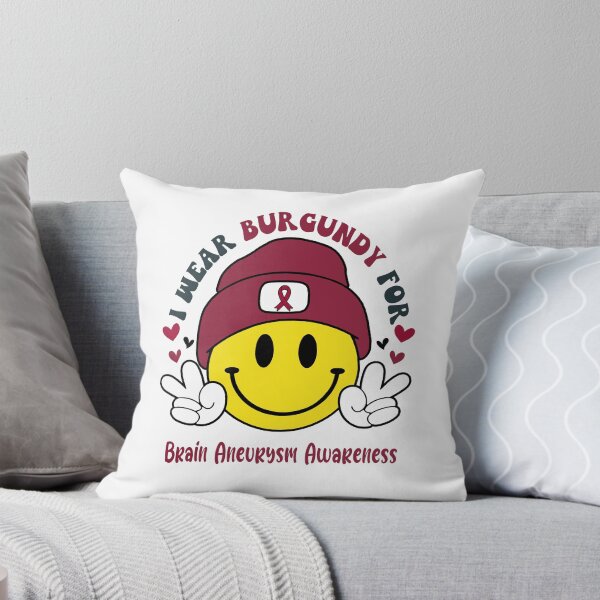 Item preview, I Wear Burgundy For Brain Aneurysm Awareness, Brain Aneurysm Awareness Month designed and sold by KatMercerr.