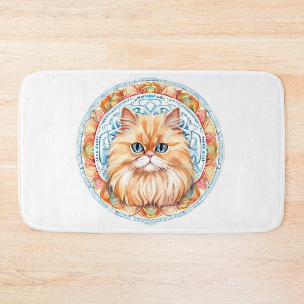 Item preview, Technicolor Persian Cat art designed and sold by PrintsBySarahB.
