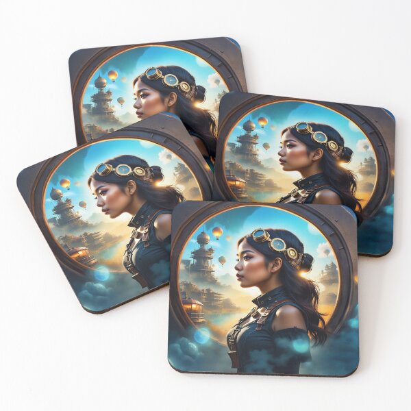 Item preview, Whimsical Southeast Asian Diesel Steampunk Dreamscape designed and sold by TechnoWhimsy.