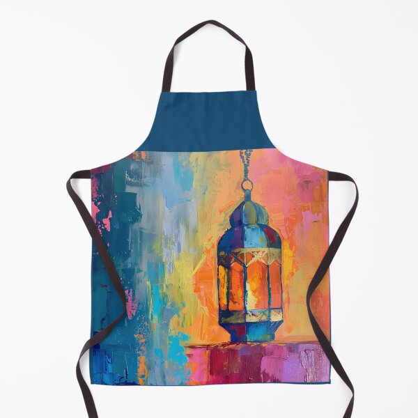 Item preview, Dynamic Fusion- Bauhaus and Bold Expressive Colors in Ramadan Lantern Abstraction AI Generated designed and sold by OlfactoART Studio.