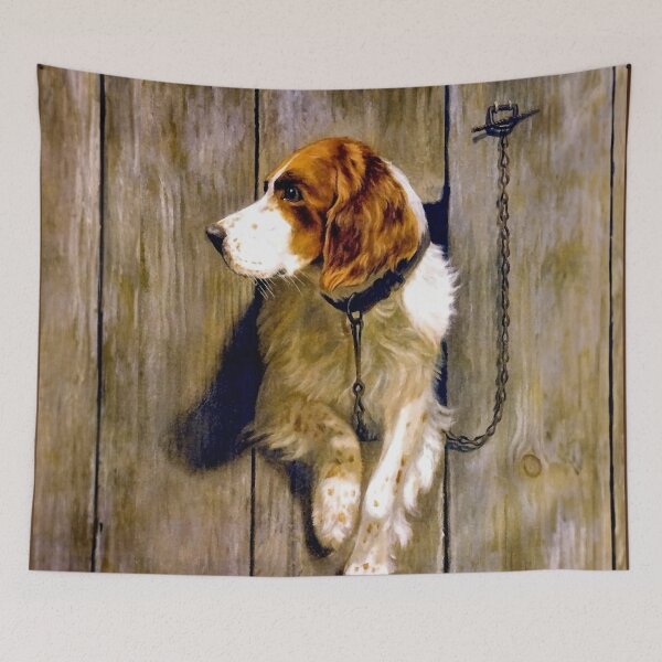 Item preview, At the Kennel Door - Alexander Pope - Painting 1905 designed and sold by HeavyHits.