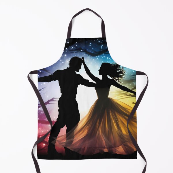 Aperçu de l'œuvre Dancing Silhouettes Under Stars créée et vendue par DeMuurdecoratie.