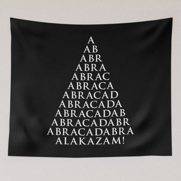 Item preview, Abracadabra, Alakazam! White on Black designed and sold by joshcartoonguy.