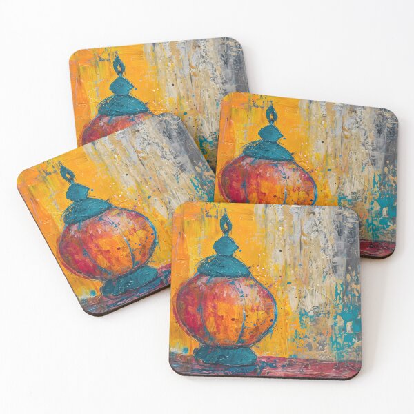 Item preview, Ramadan Lantern Neo-Expressionist Harmony- Daring Hues and Palette Knife Textures Generative AI designed and sold by OlfactoART Studio.