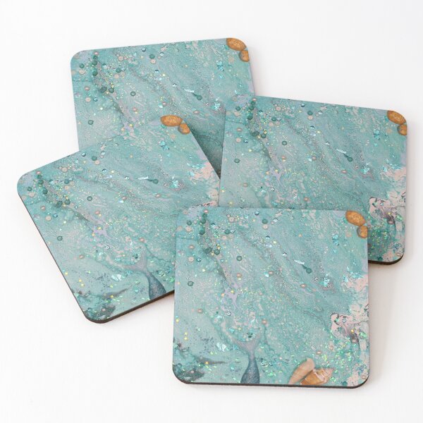 Item preview, Mermaid Pour Painting designed and sold by peachbuttery.