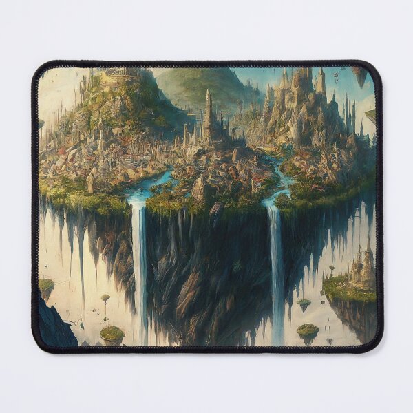 Item preview, Fantasy Floating Island City designed and sold by ForceInept's Shop.