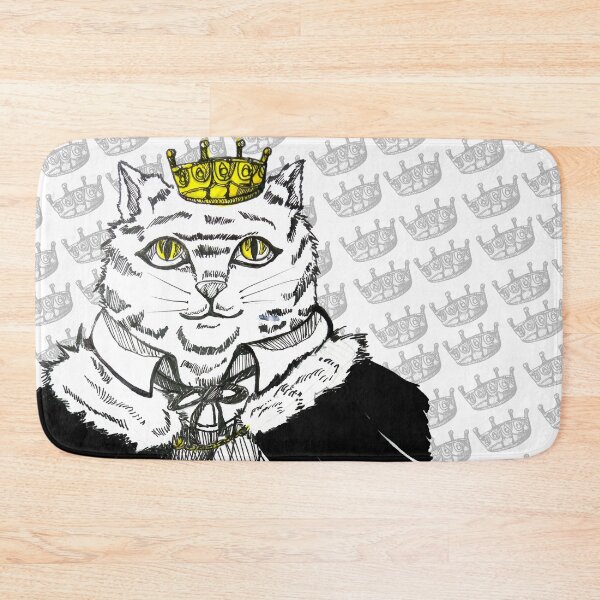 Item preview, Cat King anime style designed and sold by Estef Mos Art.