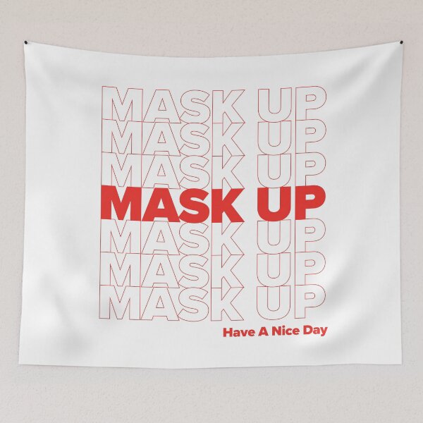 Item preview, Mask Up (grocery style) designed and sold by sarahwlongcovid.