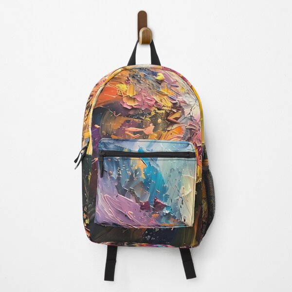 Item preview, abstract sunburst painted print designed and sold by dcrc.
