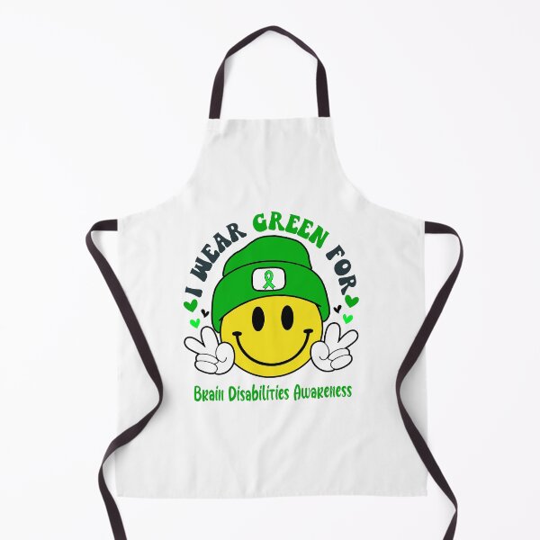Item preview, I Wear Green For Brain Disabilities Awareness, Brain Disabilities Awareness Month designed and sold by KatMercerr.