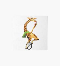 Funny giraffe Art Board