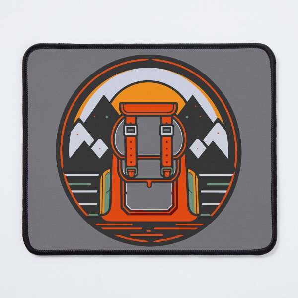 Item preview, Wanderlust Wilderness Graphics Trailblazer Backpack Emblem designed and sold by Cheeky Companions.