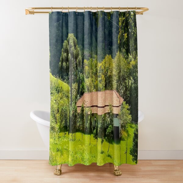 Landscape and nature, beautiful house in nature, have it in your home 8 Shower Curtain