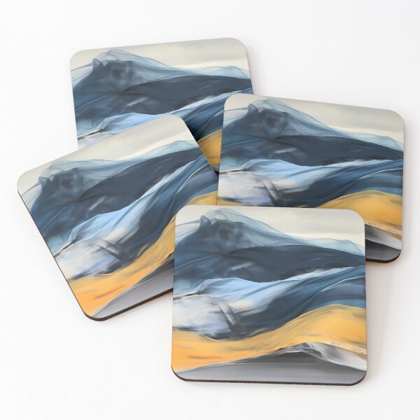 Item preview,  Wavy Blue Gold designed and sold by DeMuurdecoratie.
