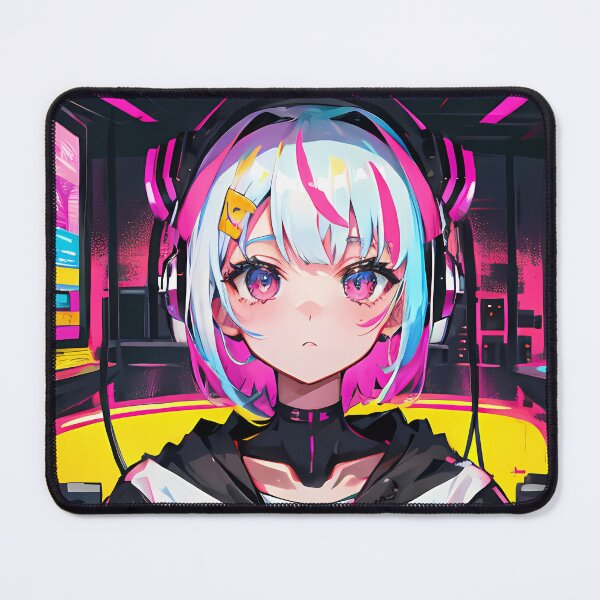 Item preview, Neon Cyberpunk Control Room: Anime Operator at Work ??️ designed and sold by ZipperDragon88.