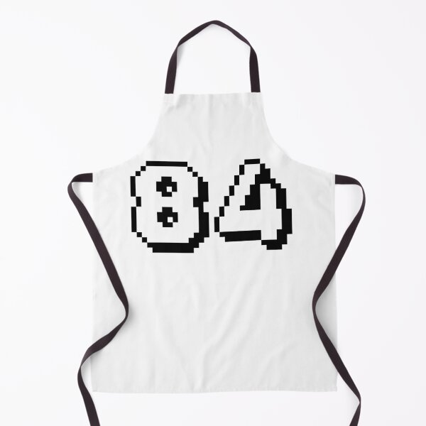 Item preview, 84, eighty-four, white, retro video game, 1 up! designed and sold by Numbers-Art.