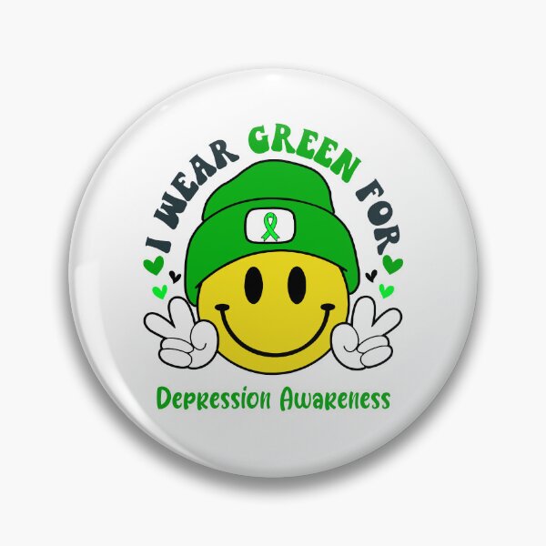 Item preview, I Wear Green For Depression Awareness, Depression Awareness Month designed and sold by KatMercerr.
