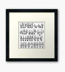 Sign Language Framed Print