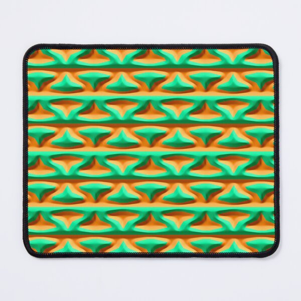 Item preview, 3D Orange and Teal Ceramic Tile Pattern designed and sold by TheRulerofEarth.