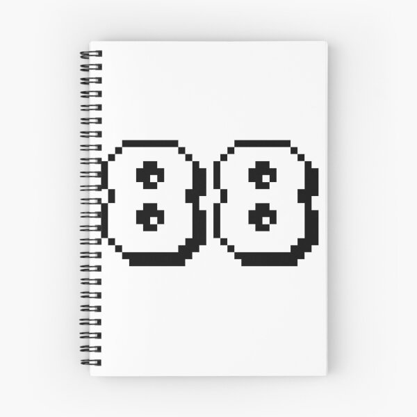 Item preview, 88, eighty-eight, white, retro video game, 1 up! designed and sold by Numbers-Art.