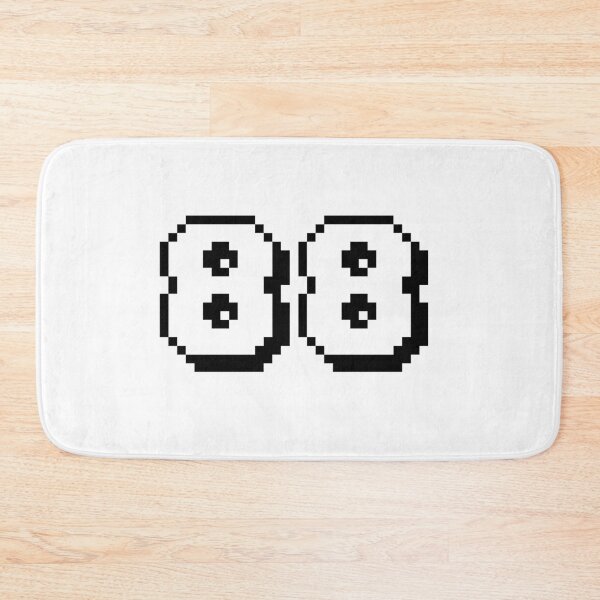 Item preview, 88, eighty-eight, white, retro video game, 1 up! designed and sold by Numbers-Art.