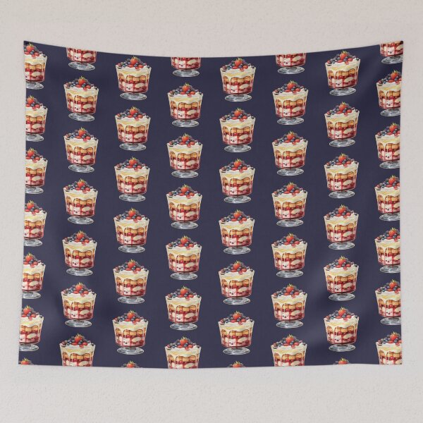 Item preview, Fresh Summer Berries English Trifle designed and sold by Alicia Chee.