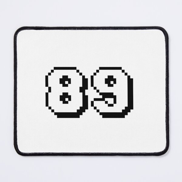 Item preview, 89, eighty-nine, white, retro video game, 1 up! designed and sold by Numbers-Art.