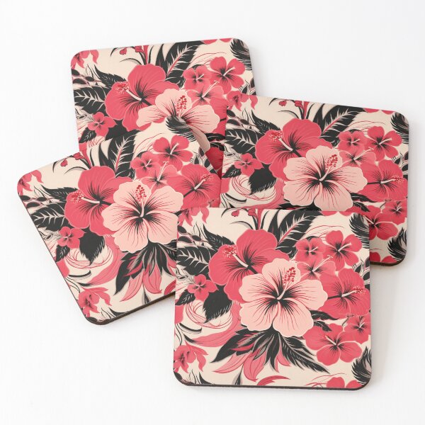 Item preview, Red and Black  Flower Pattern designed and sold by liana campbell.