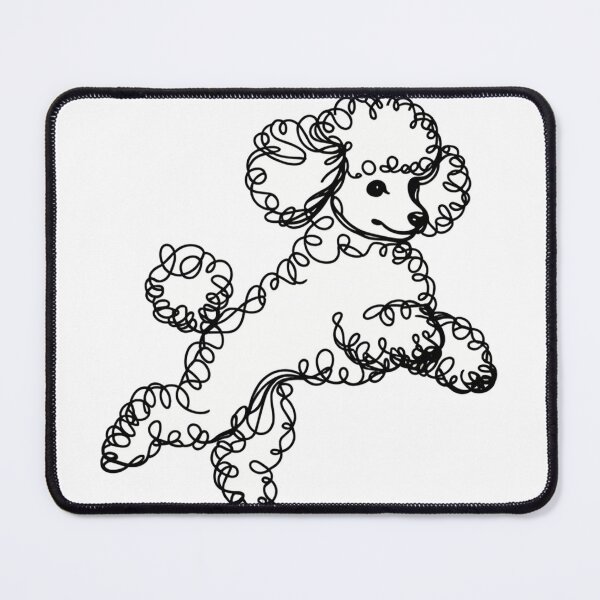 Item preview, Toy Poodle Jumping Black and White Minimalist designed and sold by toypoodlemom.