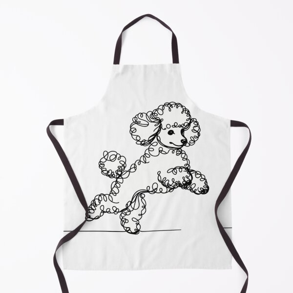 Item preview, Toy Poodle Jumping Black and White Minimalist designed and sold by toypoodlemom.