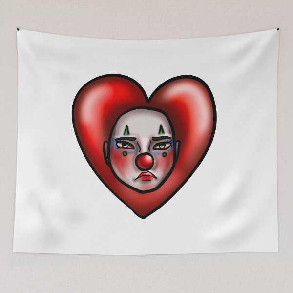 Item preview, Sad lovely clown designed and sold by Constancealb.