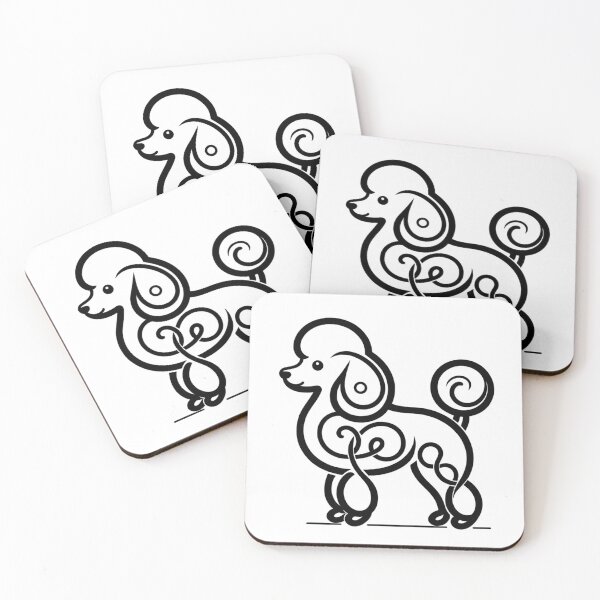 Item preview, Elegant Toy Poodle Dog Profile Minimalist Lines designed and sold by toypoodlemom.