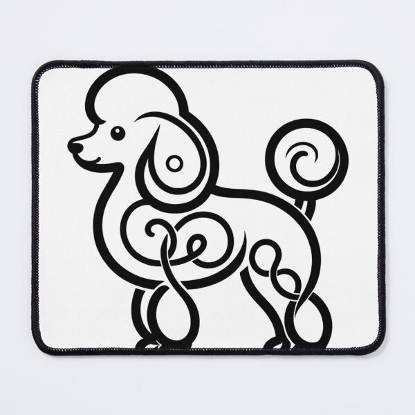 Item preview, Elegant Toy Poodle Dog Profile Minimalist Lines designed and sold by toypoodlemom.