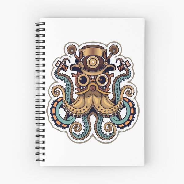Item preview, Steampunk Octopus with Mechanical Tentacles designed and sold by NiftyWrx.