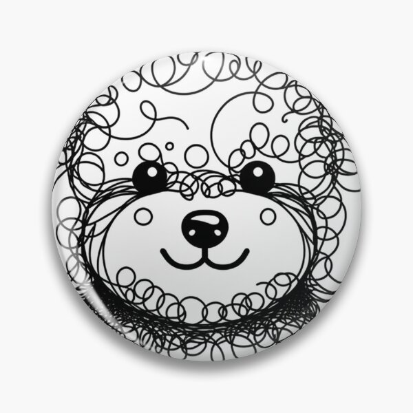 Item preview, Adorable Toy Poodle Face Profile Black and White Minimalist designed and sold by toypoodlemom.