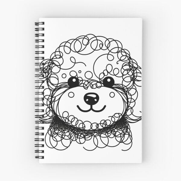Item preview, Adorable Toy Poodle Face Profile Black and White Minimalist designed and sold by toypoodlemom.