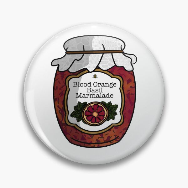 Item preview, Blood Orange Basil Marmalade designed and sold by honeybeepaper.
