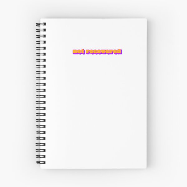 Item preview, Not Recovered (orange/pink/purple stacked text) designed and sold by sarahwlongcovid.