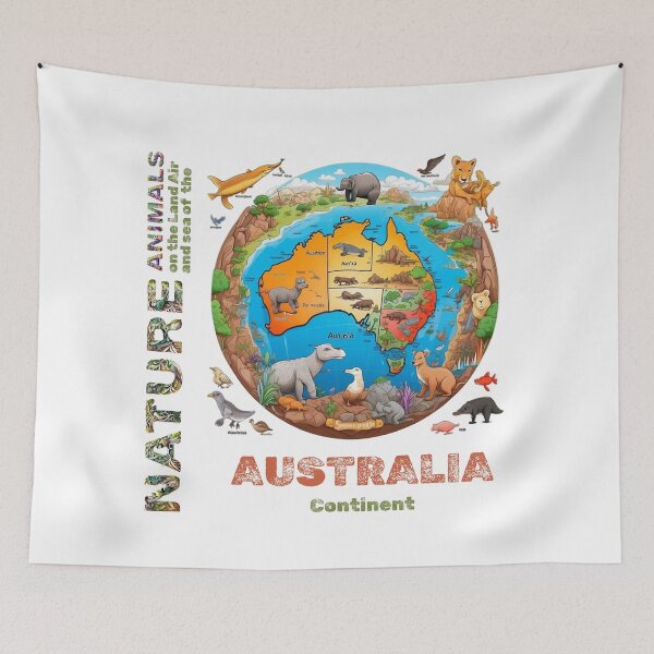 Item preview, Naturaleza Animales del continente australiano. designed and sold by RATHERGOODMEDIA.