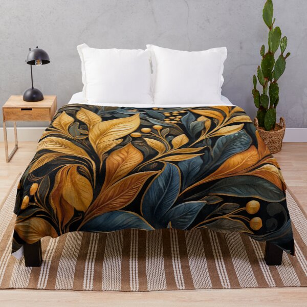Item preview, Golden Leaves Pattern designed and sold by Maria Angelica Maira.