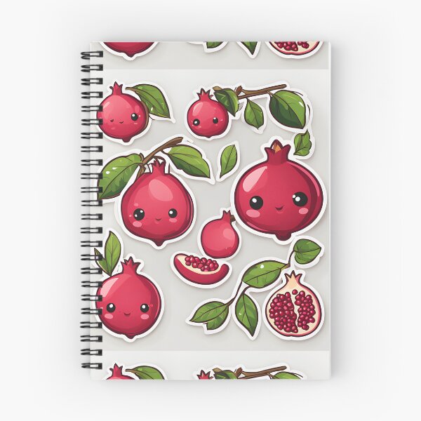 Item preview, cute  kawaii Pomegranate fruit  designed and sold by krishnajit22.