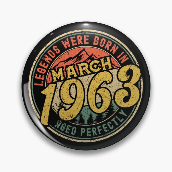 Item preview, Legends were born in MARCH 1963 - aged perfectly - awesome vintage birthday designed and sold by oudinmeissArt.