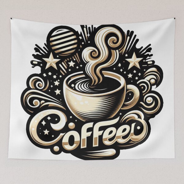 Item preview, Cafe Vibes - Retro Cafe Art designed and sold by Fuckit-Runit.