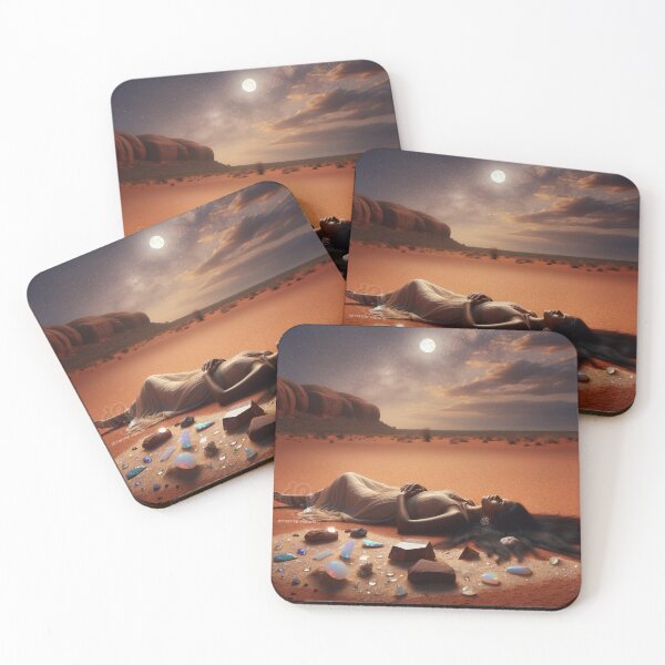 Item preview, Desert Dreaming under the Crescent Moon designed and sold by ArrernteVisions.