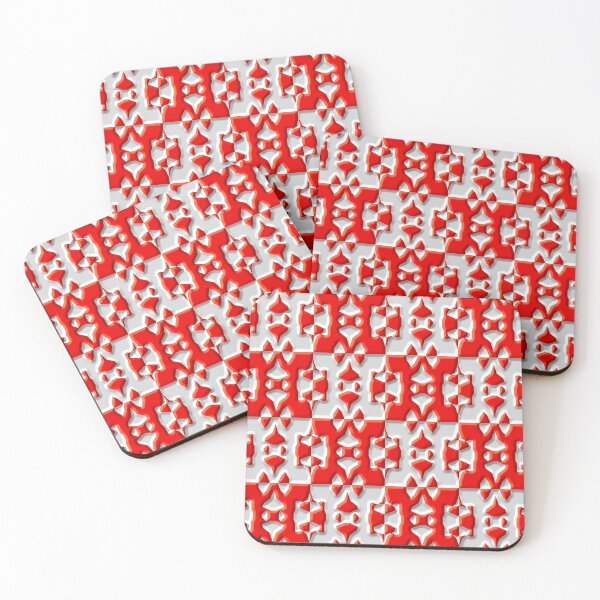 Item preview, Patrón de tablero de ajedrez de baldosas de cerámica roja y blanca designed and sold by TheRulerofEarth.