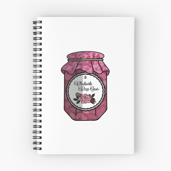 Item preview, Rhubarb Rose Jam designed and sold by honeybeepaper.