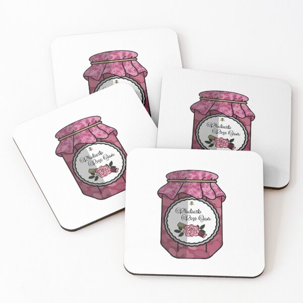 Item preview, Rhubarb Rose Jam designed and sold by honeybeepaper.