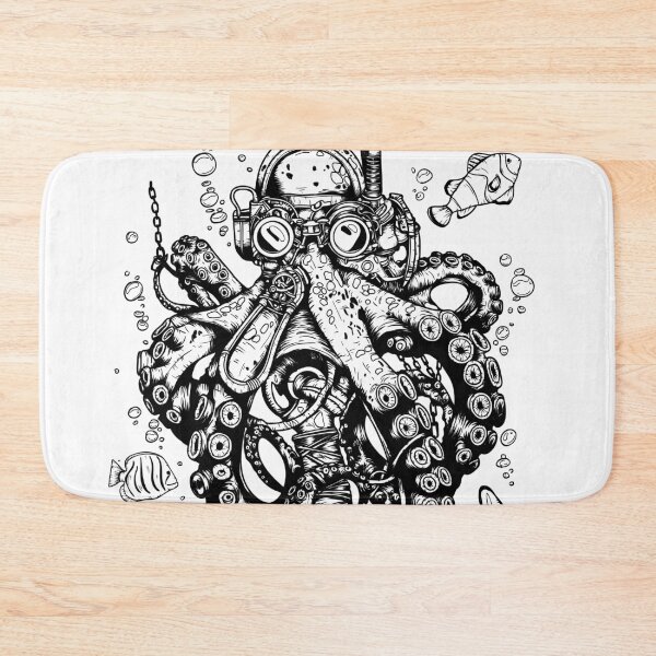 Item preview, Octopus and Anchor Tattoo designed and sold by NonyTattoo.