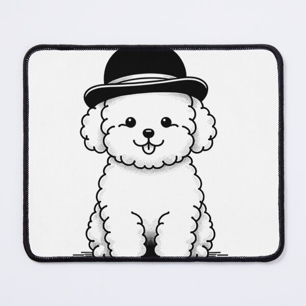 Item preview, Cute Toy Poodle Dog in a Bowler Hat designed and sold by toypoodlemom.