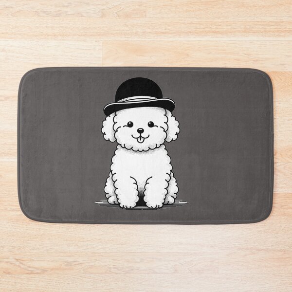 Item preview, Cute Toy Poodle Dog in a Bowler Hat designed and sold by toypoodlemom.